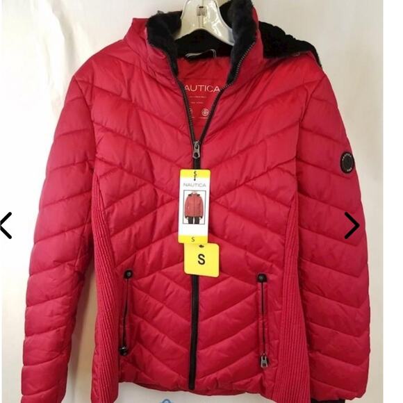 NAUTICA NWT WOMENS PUFFER JACKET.  Size SMALL. - Picture 2 of 11